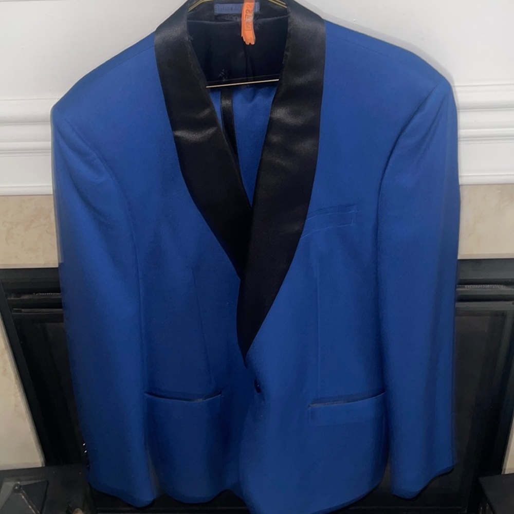 Ryan Seacrest Blue Tuxedo 42L - Prom